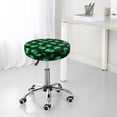 thumbnail image 7 of Uemuo Green Monster Pattern Round Bar Stool Seat Covers Washable Stool Cushion Slipcover Elastic Bar Chair Covers-12 inch, 7 of 7