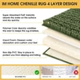 thumbnail image 6 of HAKUNA Upgrade Extra Large Oliver Green Bathroom Rug Set 3 Pieces Ultra Soft, Thick Absorbent Bath Mats, Non Slip Chenille Toilet Mat for Bathroom, Bedroom, Kitchen, 6 of 8
