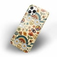 thumbnail image 4 of Tobelint Case for iPhone 14 Pro,Retro Flower Mushroom Pattern Case with Side Print,Slim Bumper Full Cover, 4 of 5