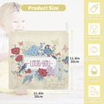 thumbnail image 3 of GZHJMY Washcloths Set Bathroom Kitchen Wash Cloths Face Towels Wipes Vintage Floral Bird Korean Decorative 12x12 Inch 5 Pack, 3 of 7