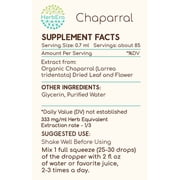 HerbEra Chaparral Tincture, Herbal Dietary Supplement for Detox Support, Chaparral (Larrea tridentata) Dried Leaf and Flower Extract, Natural, Alcohol-Free, Drops 2 oz