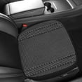 thumbnail image 2 of Leather-Look Car Seat Cushion, Sandwich Mesh Breathable Pad Non-Slip Design (19x18x0.8in), 2 of 6