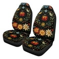 thumbnail image 4 of Garronmavis Ladybird Flower Fluffy Car Seat Covers Front Seats Only 2 Pieces Set Vehicle Seat Car Cover Universal Fit for Most SUV Sedan Truck Automobile, 4 of 7