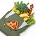 thumbnail image 5 of XMXT Canvas Tote Bag, Melting Cheese Pizza Green Large Handbag for Women, Shopping Working Travel, 5 of 7