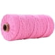 thumbnail image 1 of 100M Cotton String Threads for Crafts Knitting Making Hot Pink 3mm about 109.36 Yards(100m)/Roll, 1 of 1