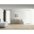 thumbnail image 2 of Wall Mounted 36 Inch Bathroom Sink Unit, 2 Soft Close Doors, Imitative Oak, Ample Locker Space Contemporary Vanity, Mount, Basket, 2 of 6