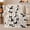 Border Collie Hearts Sage Sprigs Creamy White, variant on Border Collie Hearts Sage Sprigs Creamy White, Cozy Pet Portrait Pattern, Warm Flannel Blanket for Living Room and Reading Nook, Dog Lovers Thanksgiving Gift, Pet Lover Home Decor