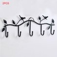thumbnail image 2 of facefd 2 Pieces Clothes Hook Wall Hanger Bird Bathroom Accessories 5 Hooks Metal Coat Hooks Robe, 2 of 3