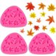thumbnail image 1 of 3 PCS Leaf Cake Fondant Molds, Silicone Candy Mold for Chocolate Cupcake Topper Gummies, Pot Leaf Fondant Molds for Cake Decoration 6 Cavities 3 PCS -, 1 of 4