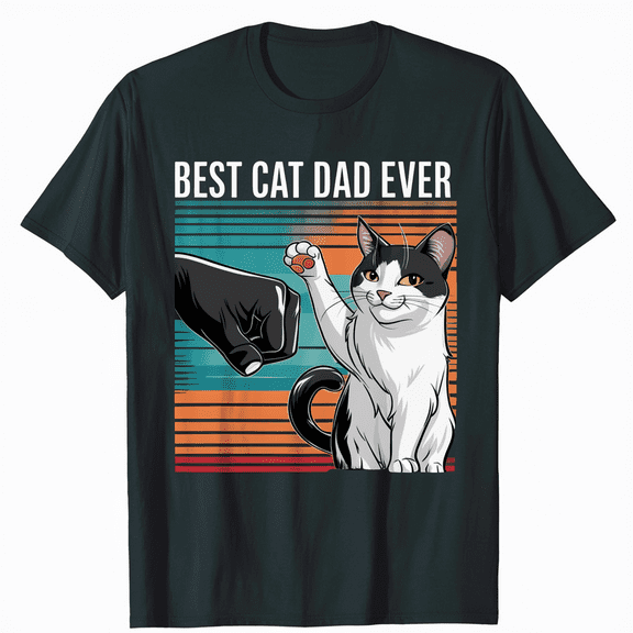 Best Cat Dad Ever Funny Cat Daddy Father’s Day T-Shirt