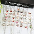 thumbnail image 4 of 36pcs Adjustable Rings Set For Girls Princess Jewelry Finger Rings For Kids Birthday Party With Heart Shape Box, 4 of 5