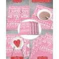 thumbnail image 5 of Valentines Placemats Love Letters Valentines Day Place Mats for Dining Room Heart Lips Pink Washable Table Mats for Kitchen Dining Decorations Set of 6, 5 of 5
