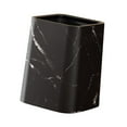 thumbnail image 4 of Papelera de mármol para baño, papelera, cesta de papel, contenedor de basura cuadrado para el hogar, cesta de basura para sala de estar, dormitorio Negro L, 4 of 8