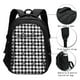 thumbnail image 3 of Fotbe Black Tartan Plaid Mochila con Estampado y Puerto USB para Hombre y Mujer, Mochila Antirrobo, Mochila de Viaje, Mochila Escolar, Mochila Universitaria, 3 of 7