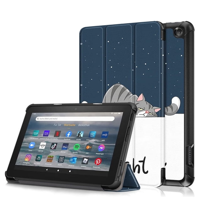 For All-New Fire 7 Fire7 2022 Case Folding Stand Magnetic Hard PC Back Cover for Amazon Fire 7 2022 Tablet Case 12th Generation LM Fire 7 2022 12th Gen