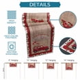 thumbnail image 6 of Valentine's Day Table Runner 90 Inches Long Farmhouse Dress Scarves, Red Truck Love Heart Roses Romantic Wooden Dining Tablerunner for Coffee Table/Kitchen Island/Party Décor, 13" x 90", 6 of 8