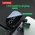 thumbnail image 4 of Auriculares BT Lenovo XT82 Wireless BT5.1 Auriculares para juegos Auriculares deportivos para juegos en la oreja BT5.1 Chip de baja latencia con pantalla de batería LED Negro Lenovo Auriculares BT, 4 of 7