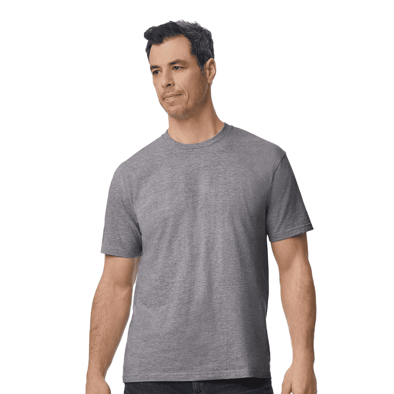 Gildan Softstyle Midweight Short Sleeve T-Shirt for Men, Graphite