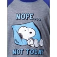 thumbnail image 4 of Peanuts Boy's Snoopy Nope Not Today Sleep Pajama Set Short Crewneck, 4 of 8