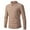 Khaki##1, variant on jsaierl Sweaters for Men Cable Knit Crew Neck Top Long Sleeve Dressy Casual Fall and Winter Quarter Zip Pullover Sweater