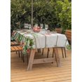 thumbnail image 2 of Outdoor Tablecloth with Umbrella Hole and Zipper, Merry Christmas Rectangle Table Cloth 60x84 Inch Waterproof Tablecloth, Xmas Winter Pine Needles Berries Wood Picnic Table Cover for Patio Camping, 2 of 7