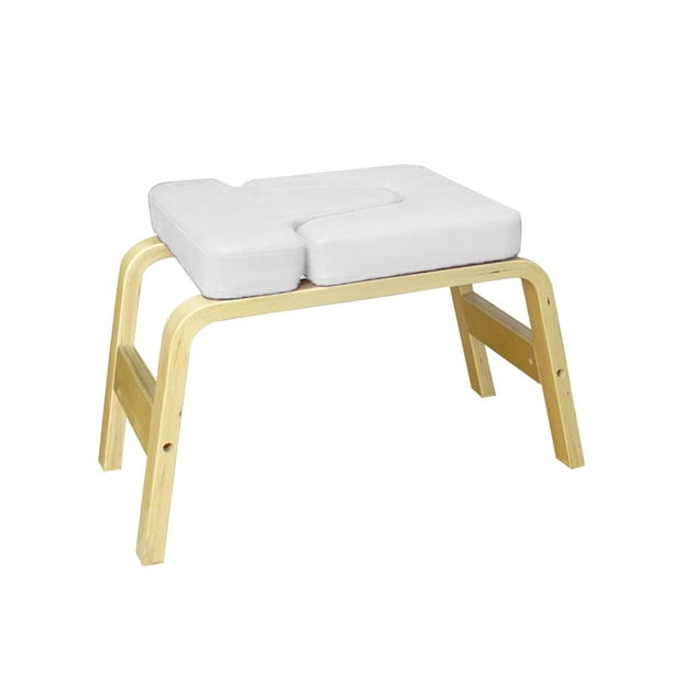 Banco de soporte para la cabeza de yoga Silla de inversión de yoga Fitness Invertir fácilmente en el hogar Servicio pesado Durable Gimnasio fuerte Blanco