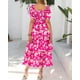 thumbnail image 3 of Vestido casual BTFBM para mujer con cuello cuadrado y manga abullonada, 3 of 6