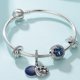 thumbnail image 1 of Pulsera de hueso de serpiente s925 chapada en cobre Panjia de dos colores europea, pulsera de oro rosa, cadena de amor, 1 of 5