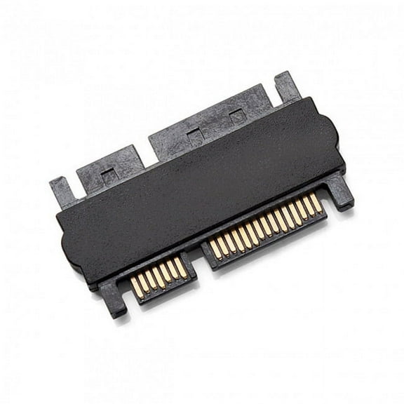 JSER 3.5" 2.5inch SATA 22Pin 7 15 Male to SATA 22P 7 15 Male extension convertor Straight adapter