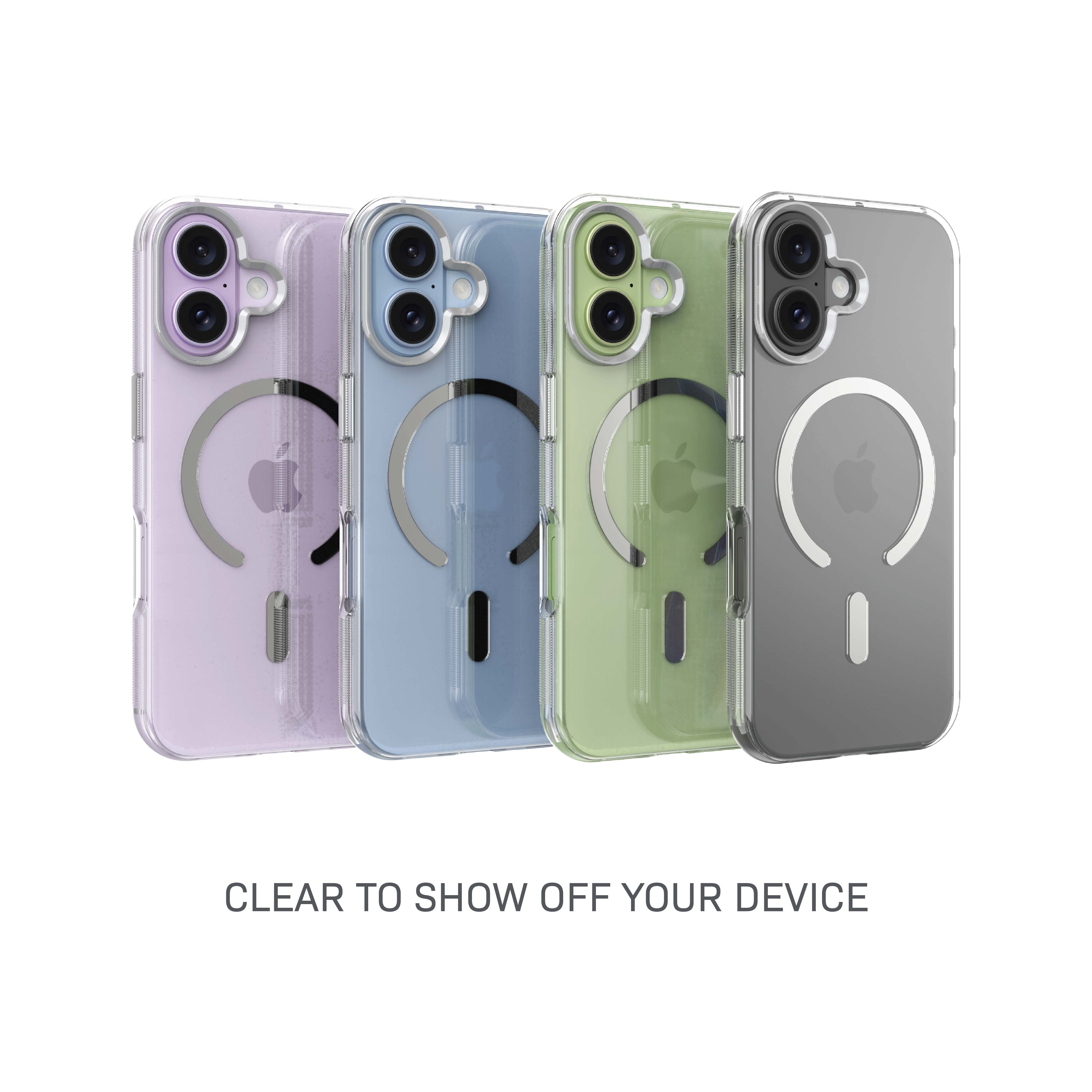Body Glove Reflector Phone Case for iPhone 17, MagSafe Compatible - Clear/Silver