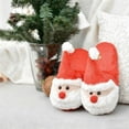 thumbnail image 5 of Shadoumai Christmas Slippers Unisex Xmas Santa Slippers Non-Slip Fluffy Warm Shoes Winter Soft Slip-on Indoor Outdoor, 5 of 9