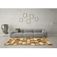 thumbnail image 3 of Ahgly Company Indoor Rectangle Abstract Brown Modern Area Rugs, 2' x 5', 3 of 4