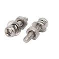 thumbnail image 2 of M2x10mm Tornillo de cabeza plana Phillips de acero inoxidable 304 con tuerca y arandela 25 juegos, 2 of 4