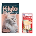 thumbnail image 1 of K-tyto 10 Kg + Churu Atún con Cangrejo Sobre con 4 Tubos de 14 g, 1 of 4