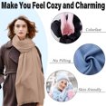 thumbnail image 4 of Chales para mujer, bufanda para boda, bufandas grandes de invierno, chales y chales suaves para vestidos de noche, 70*200cm, 4 of 7