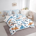 thumbnail image 3 of Castle Fairy Cartoon Plane Bedding Comforter Set,Transportation Theme Full Bedding Set, 3 of 8