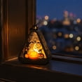 thumbnail image 7 of Cififendec Halloween Silhouette Hanging Lantern, 4.52"×3.34", Pumpkin Bat Pattern Night Lamp for Wooden Table Top Layout Styling Plan, 7 of 7