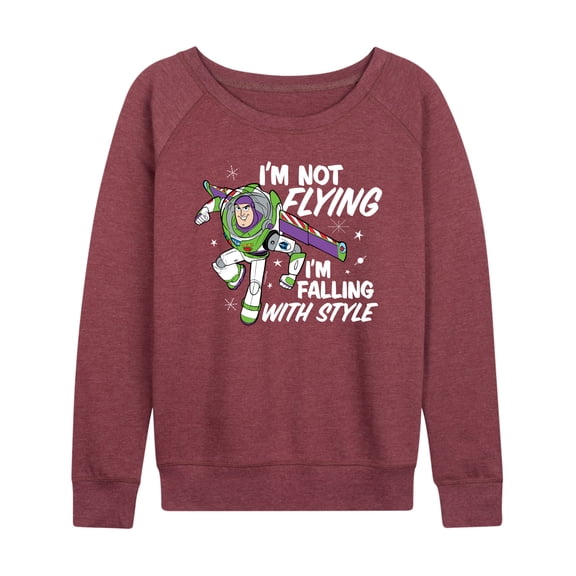 Toy Story - Im Not Flying - Women's Lightweight French Terry Long Sleeve Shirt