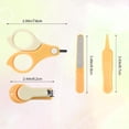 thumbnail image 2 of Baby Nail Kit, Baby Manicure Kit and Pedicure kit with Baby Nail Clipper, Scissor, Baby Nail File & Tweezer for Newborn, Infant & Toddler, Perfect for Mothers Day Gifts(Mango yellow), 2 of 7
