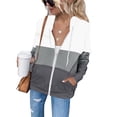 thumbnail image 2 of Sudadera Con Capucha De Manga Larga Para Mujer, Abrigo Con Cremallera Para Mujer Color De Contraste Para Fiesta Para Niñas ANGGREK  No, 2 of 6