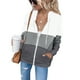 thumbnail image 3 of Women Hooded Coat, Polyester Women Zipper Coat Easy To Match  For Party For Ladies ANGGREK Blanco XXL, 3 of 6