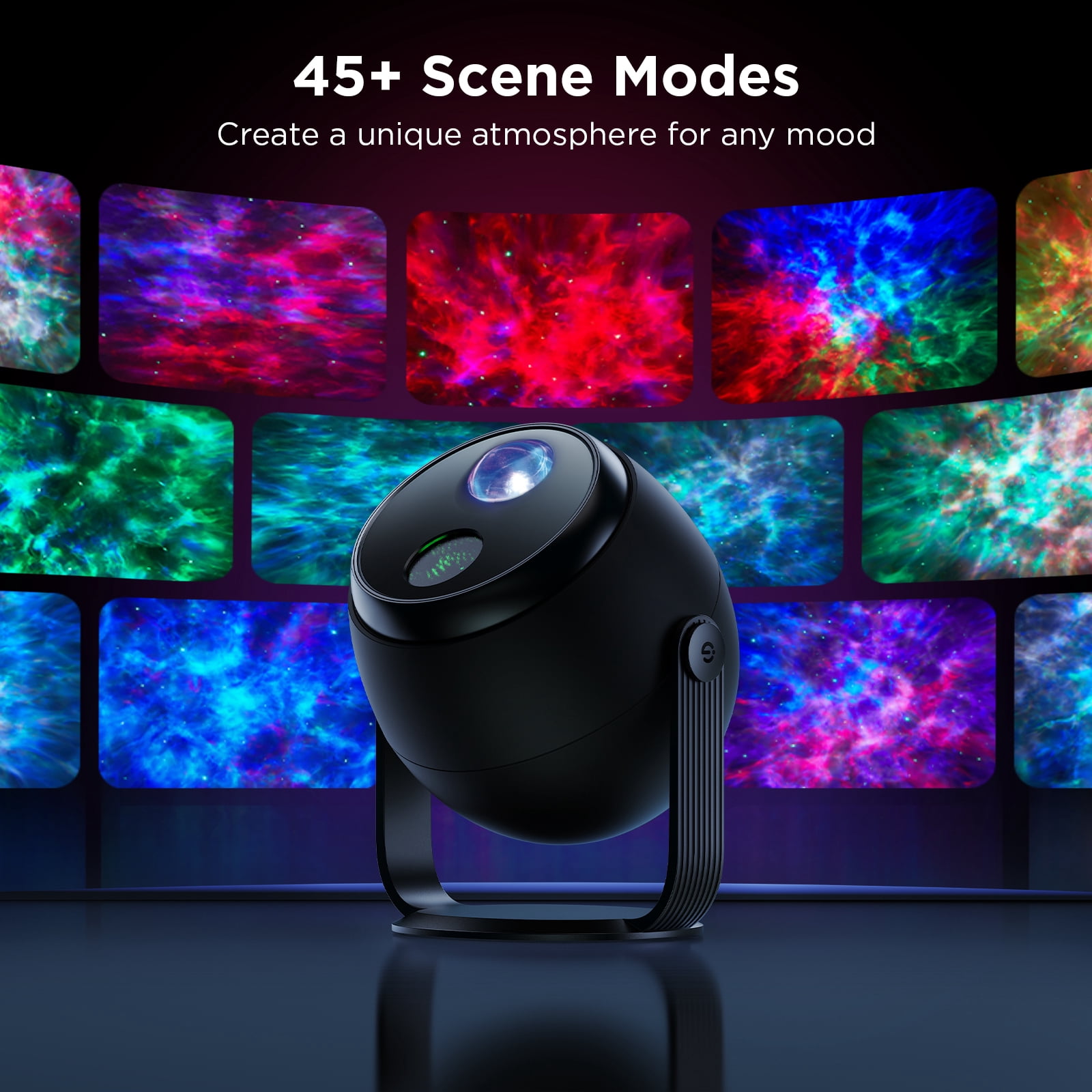 Govee Star Light Projector with 3 Aurora Flowing Effects, Works with Matter, Alexa and Google Assistant, 52 Scene Modes, 18 White Noise Options, LED Night Light Projector for Bedroom, Without Plug