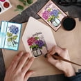 thumbnail image 4 of Sellos transparentes de silicona para tarjetas con fondo de hortensias (postales)., 4 of 9