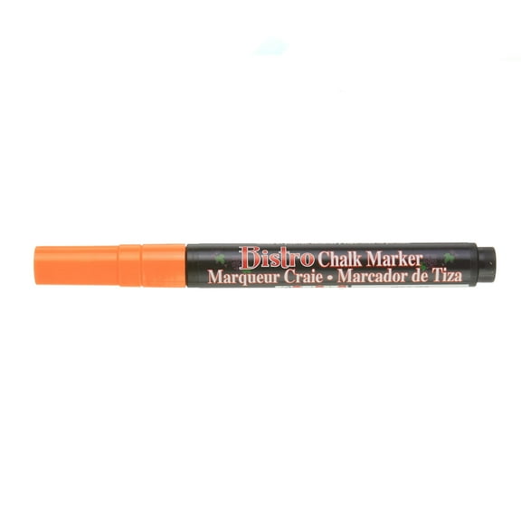 Uchida Bistro Chalk Marker, Fine, Fluorescent Orange