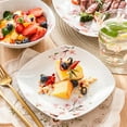 thumbnail image 5 of VEWEET 24-Piece Porcelain Dinnerware Set, Ivory White Dinner Set, Service for 6, 5 of 7