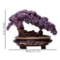 thumbnail image 2 of Bonsái de árbol de dinero de cristal for riqueza, fortuna y suerte, adorno for enfriador de vino en casa., 2 of 3