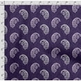 thumbnail image 4 of Soimoi Asian Paisley Print, Poly Taffeta Fabric, Decor Sewing Fabric by The Yard 56 Inch Wide, Decorative Fabric for Outdoor Upholstery, Umbrellas and Home Accents, Purple, 4 of 5