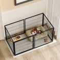 thumbnail image 5 of Jopath 48" Indoor Dog Cage with Top Pet Cage Dog Kennel for Medium Dogs Puppy Dog Playpen Black 48"L x 26.3"W x 23.8"H, 5 of 8