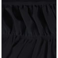 thumbnail image 5 of RUseeN Wrap Around Bed Skirts for King Beds 15" Drop, Black Adjustable Elastic Dust Ruffles Easy Fit Wrinkle & Fade Resistant Silky Luxurious Fabric Machine Washable, 5 of 6