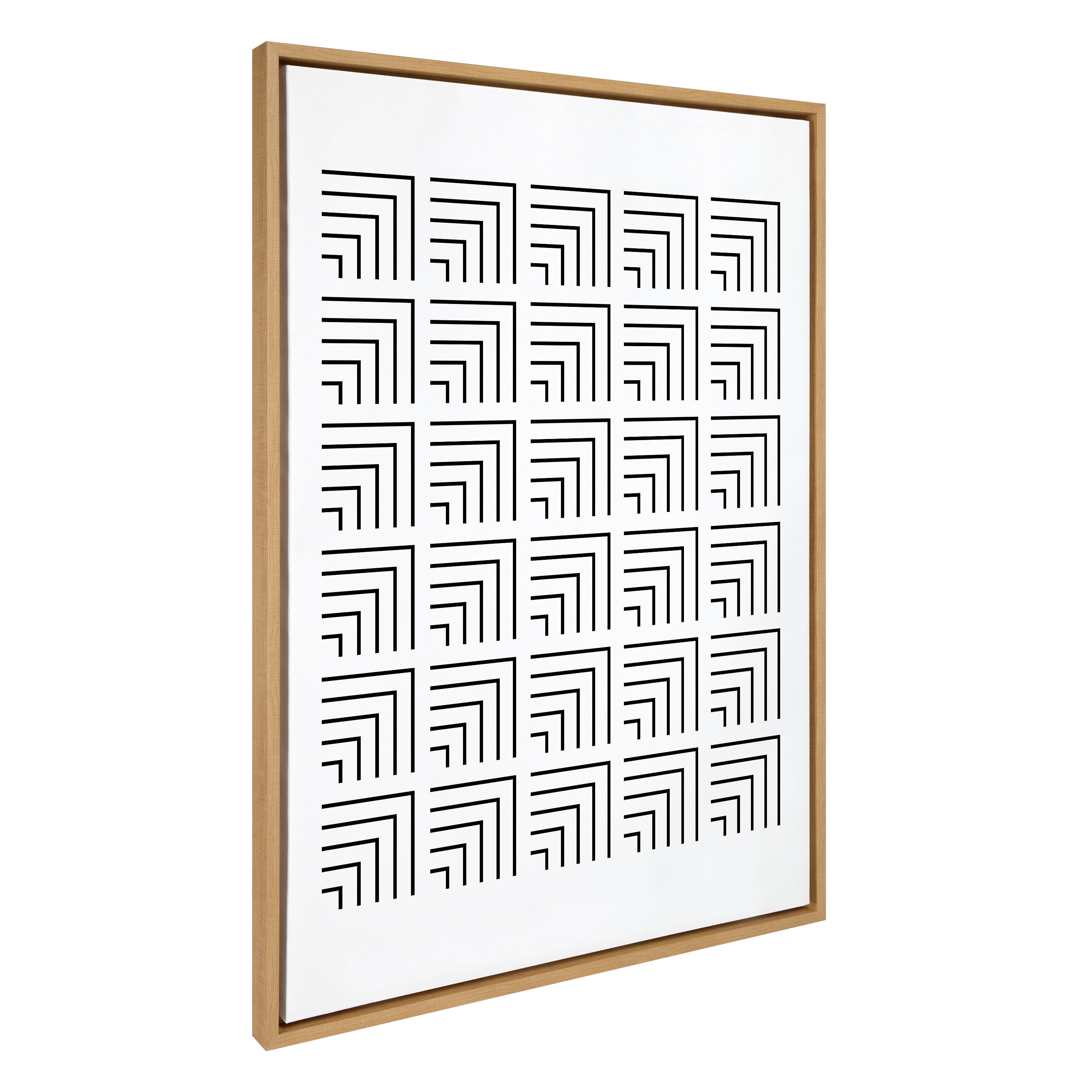 Kate and Laurel Words, Black Framed Canvas Art Print, 28x38